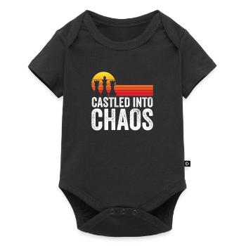 Chess Piece Tower - Castled Into Chaos - Baby Premium short-sleeve bodysuit - black - Front