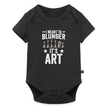 Modern Chess Opening Apparel Blunder Art - Baby Premium short-sleeve bodysuit - black - Front