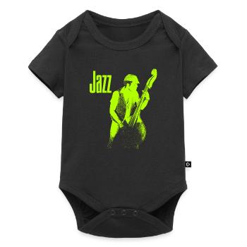 Jazz - Baby Premium Kurzarmbody - Schwarz - Vorne