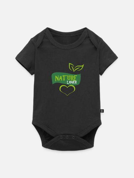 nature - Baby Premium short-sleeve bodysuit - black