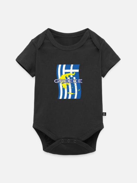 Chemise de la grèce - Body à manches courtes Premium Bébé - noir