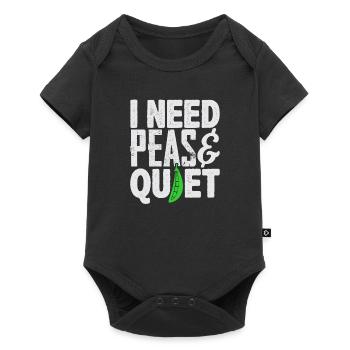 vegan - Baby Premium short-sleeve bodysuit - black - Front