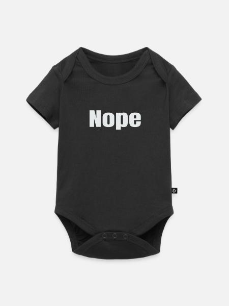 Nope - Baby Premium Kurzarmbody - Schwarz