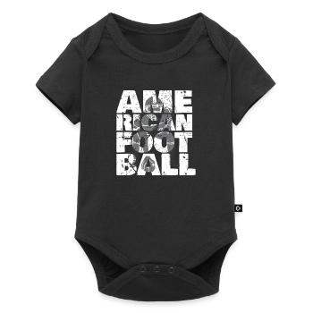 Cadeau de football américain - Body à manches courtes Premium Bébé - noir - Devant