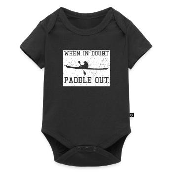 Kajak - Baby Premium Kurzarmbody - Schwarz - Vorne