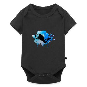 Diver Diving Diving T Shirt - Baby Premium short-sleeve bodysuit - black - Front