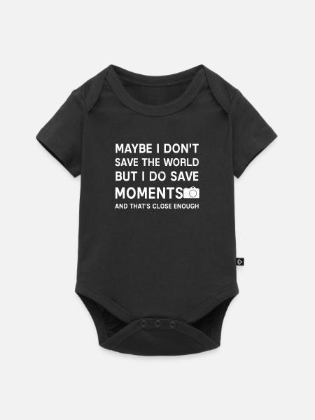 Photograph - Baby Premium Kurzarmbody - Schwarz