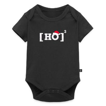 Christmas T-Shirt Santa Claus Motiv Kids - Baby Premium short-sleeve bodysuit - black - Front