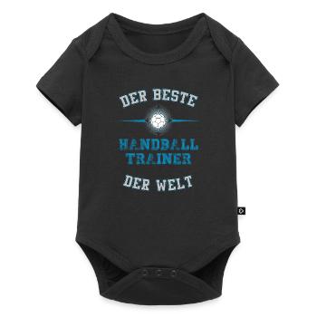 Der Beste Handballtrainer der Welt. Für Trainer. - Baby Premium Kurzarmbody - Schwarz - Vorne