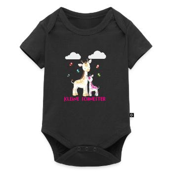 Little Sister Baby Offspring Cute Gift Idea - Baby Premium short-sleeve bodysuit - black - Front