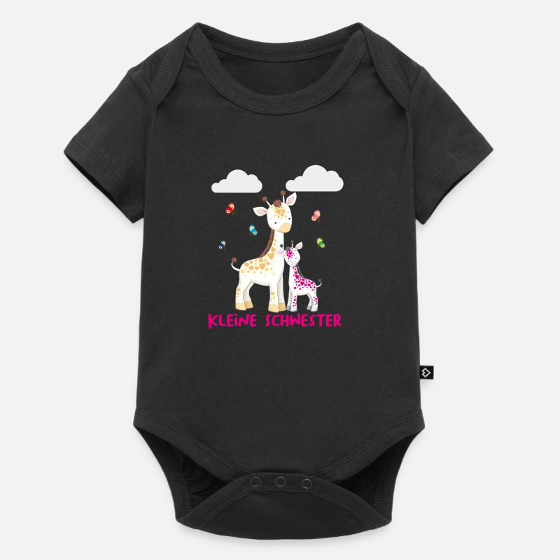 Kleine Schwester Baby Nachwuchs Süß Geschenkidee - Baby Premium Kurzarmbody - Schwarz