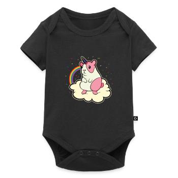 Drôle de cobaye doux animal cadeau animal - Body à manches courtes Premium Bébé - noir - Devant