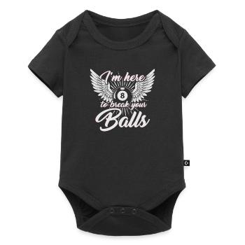 Billiard player pool gift - Baby Premium short-sleeve bodysuit - black - Front