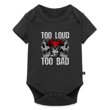 Biker biker cadeau de moto Chopper - Body à manches courtes Premium Bébé - noir - Devant