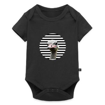 COOL SEIN BIRD FUNNY ANIMALS ZOO RAYÉ - Body à manches courtes Premium Bébé - noir - Devant