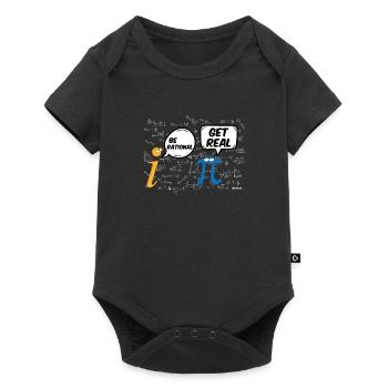 Math T-Shirt Drôle Pi Soyez rationnel - Body à manches courtes Premium Bébé - noir - Devant