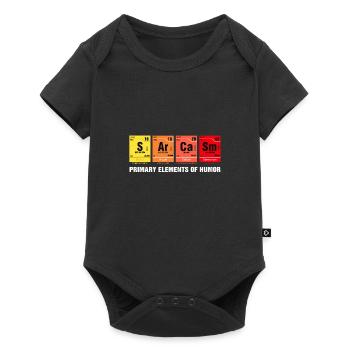 Sarcasme de chimie drôle cadeau cool cadeau - Body à manches courtes Premium Bébé - noir - Devant