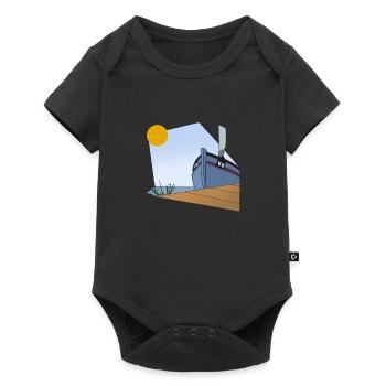 DK-Shirts Nymindegab Drawn - Baby Premium Kurzarmbody - Schwarz - Vorne