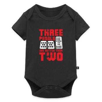 Three pedals are better than two I gears - Baby Premium short-sleeve bodysuit - black - Front