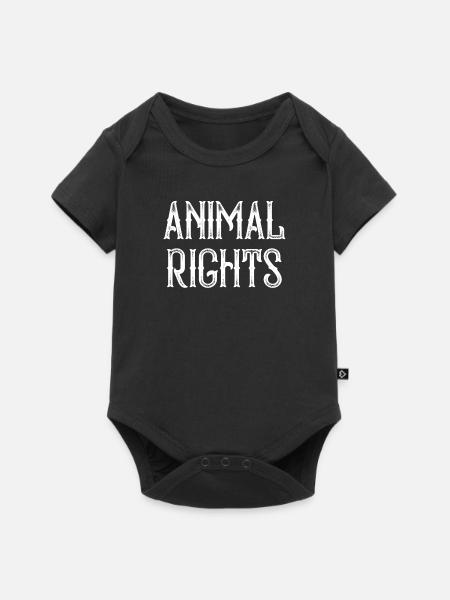 Droits des animaux - Body à manches courtes Premium Bébé - noir