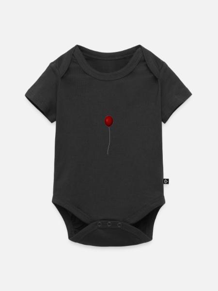 ballon - Baby Premium Kurzarmbody - Schwarz