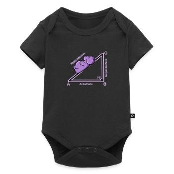 Hyppothenuse math Funny teacher - Body à manches courtes Premium Bébé - noir - Devant
