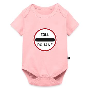 Panneau de signalisation pouces douane - Body à manches courtes Premium Bébé - rose - Devant