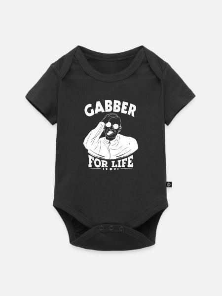Gabber For Life - Baby Premium Kurzarmbody - Schwarz