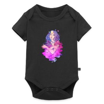 Celestial Anime Galactic Princess Manga Girl Goth - Baby Premium short-sleeve bodysuit - black - Front