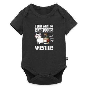 Westie - Baby Premium short-sleeve bodysuit - black - Front