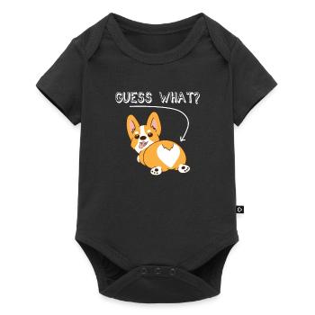 Corgi - Baby Premium short-sleeve bodysuit - black - Front