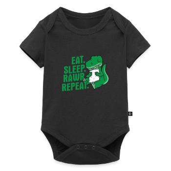 Mangez Sommeil Rawr Répétez Doux Dinosaure Cadeau - Body à manches courtes Premium Bébé - noir - Devant
