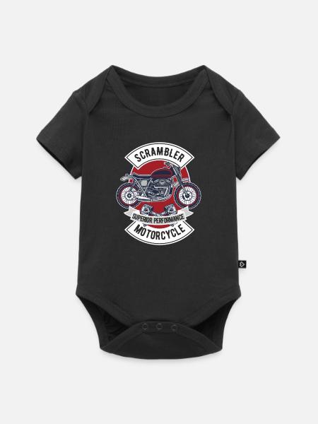 Scrambler Motorcycle Motorcycle Bike - Baby Premium short-sleeve bodysuit - black