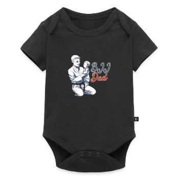 BJJ Dad - BJJ Jiu-Jitsu, Grappling and MMA Gift - Baby Premium short-sleeve bodysuit - black - Front
