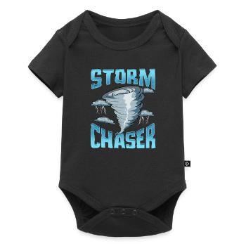 Cute Storm Chaser Severe Weather Tornado Obsessed - Baby Premium short-sleeve bodysuit - black - Front