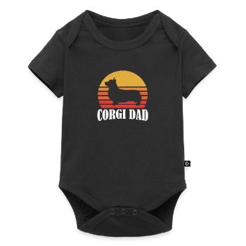 Corgi - Baby Premium short-sleeve bodysuit - black - Front