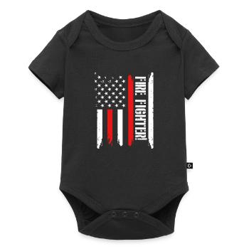 Le cadeau pour tout pompier - Body à manches courtes Premium Bébé - noir - Devant