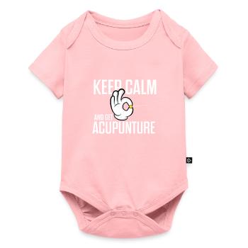 Essayez Acupuncture Acupuncteur Détente Cadeau - Body à manches courtes Premium Bébé - rose - Devant