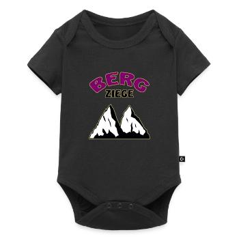 Berge Berg Ziege - Baby Premium Kurzarmbody - Schwarz - Vorne