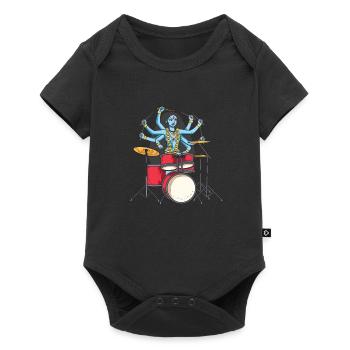 Kali Goddess Playing Drums Drummer Band - Baby Premium short-sleeve bodysuit - black - Front