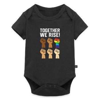 Together We Rise-Black History-BLM - Baby Premium short-sleeve bodysuit - black - Front