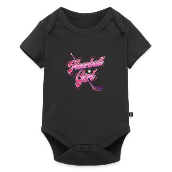 Floorball girl floorball girl player gift - Baby Premium short-sleeve bodysuit - black - Front