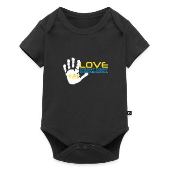 T21 - L'amour ne compte pas les chromosomes - Body à manches courtes Premium Bébé - noir - Devant