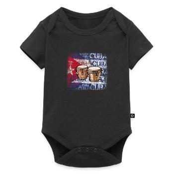 Bongos Salsa Music T-Shirt - Baby Premium short-sleeve bodysuit - black - Front
