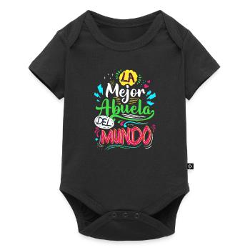 La Mejor Abuela Del Mundo design Regalo Abuelita - Body à manches courtes Premium Bébé - noir - Devant