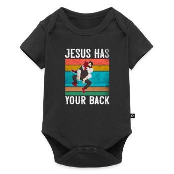 Jesus Has Your Back produit Jiu Jitsu brésilien - Body à manches courtes Premium Bébé - noir - Devant