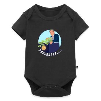 BRRRRRR....money printer go FED J.P. stock market - Baby Premium Kurzarmbody - Schwarz - Vorne