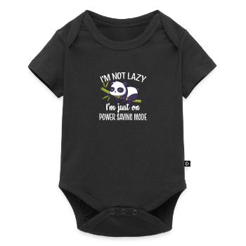 Panda - Baby Premium short-sleeve bodysuit - black - Front