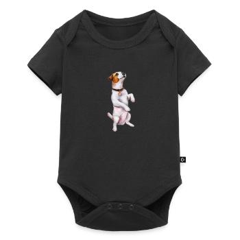 Jack Russell - Baby Premium short-sleeve bodysuit - black - Front
