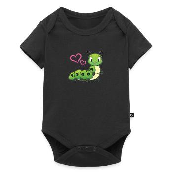 Caterpillar pour femmes et enfants - Body à manches courtes Premium Bébé - noir - Devant